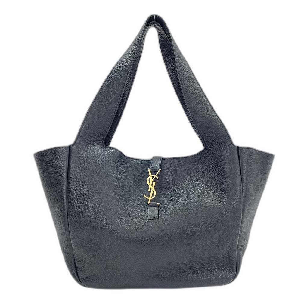YVES SAINT LAURENT Le San Cassette Bear Cassandra Tote Bag Black